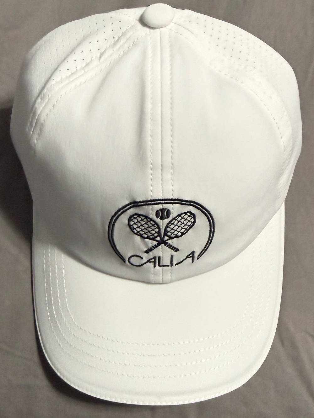 CALIA by Carrie Underwood White Baseball Cap with Black Embroidered Logo